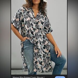 Maeve tunic Style Shirt - slits in front and sides